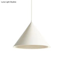 Nordic stylish white conical pendant light dining room hanging lamp
