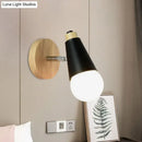 DecorBites™ Rotatable Nordic Sweet Cone Wall Light - Child Bedroom Wall Sconce with Metal/Wood Backplate