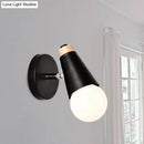DecorBites™ Rotatable Nordic Sweet Cone Wall Light - Child Bedroom Wall Sconce with Metal/Wood Backplate