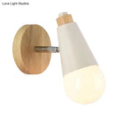 DecorBites™ Rotatable Nordic Sweet Cone Wall Light - Child Bedroom Wall Sconce with Metal/Wood Backplate
