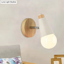 DecorBites™ Rotatable Nordic Sweet Cone Wall Light - Child Bedroom Wall Sconce with Metal/Wood Backplate