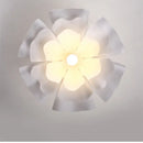 Nordic white acrylic flower pendant chandelier for bedroom decor