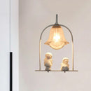 Nordic white arched frame flower glass pendant light – bedroom decor