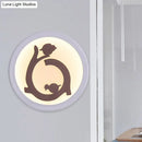DecorBites™ White LED Acrylic Wall Sconce with Bird Silhouette - Nordic Style