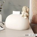DecorBites™ Bear Statues Tissue Box Table Decor for Home Living Room, Creative Nordic Figurines
