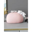 DecorBites™ Bear Statues Tissue Box Table Decor for Home Living Room, Creative Nordic Figurines