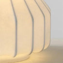 Nordic white ribbed hot air balloon table lamp bedroom light