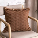 Nordic woven decorbites knit pillow cover living room button closure