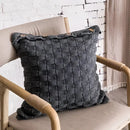 Nordic woven decorbites knit pillow cover living room button closure