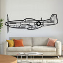 P-51 Mustang Metal Aircraft Wall Art - NCP0111
