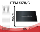 Metal North Dakota Wall Art - Custom Metal US State Sign - 14 Color Options
