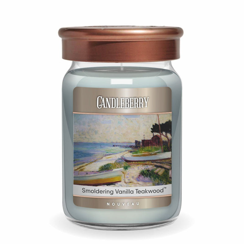 NOUVEAU™ - Smoldering Vanilla Teakwood™, Large Jar Candle (Collective)