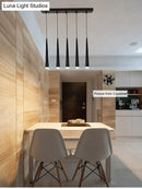 DecorBites™ Novelty LED Pendant Lamp dimmable Lights Kitchen Island Dining Room Shop Bar Counter Decoration Cylinder Pipe Pendant Lights