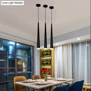 DecorBites™ Novelty LED Pendant Lamp dimmable Lights Kitchen Island Dining Room Shop Bar Counter Decoration Cylinder Pipe Pendant Lights