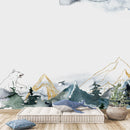 Watercolored Mountains Wallpaper
