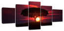 African Sunset Sky Wall Art