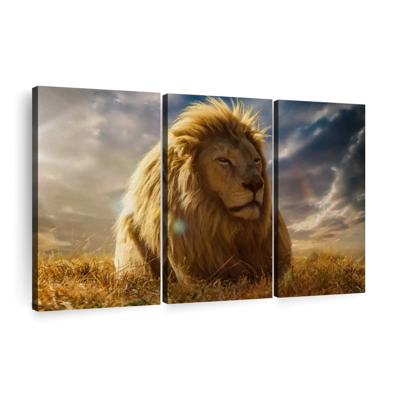 Safari Lion Glory Wall Art