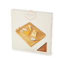 Four Piece Bamboo Cheese Board and Knife Set