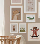 Kids Room Animals Prints - Luster Paper Nursery Wall Art Prints