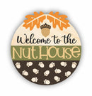 Unfinished Wood Welcome to the Nut House Door Sign Kit | Wood Craft Cutouts | 1/4" Thick |