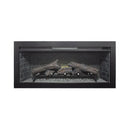 Nuvia 36-Inch Electric Antique Black Touch Panel Infrared Fireplace Insert With Removable Trim Kit (SAK84610)