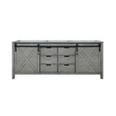 Nuvia 80-Inch Fully Assembled Double Bath Vanity With Soft Close Cabinets [No Countertop] (SAK53904)