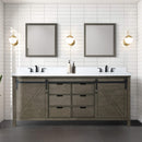 Nuvia 80-Inch Fully Assembled Double Bath Vanity With Soft Close Cabinets [No Countertop] (SAK53904)