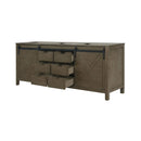 Nuvia 80-Inch Fully Assembled Double Bath Vanity With Soft Close Cabinets [No Countertop] (SAK53904)