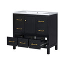 Nuvia Premium 72-Inch Bathroom Vanity Set With Resin Sink And Soft-Close Drawers [Faucet Not Included] (SAK62749)