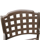 Modern Outdoor Mesh Cast Aluminum Patio Dining Chair
