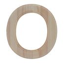 Unfinished Wooden Arial Font Letter O (6.25 Inches)