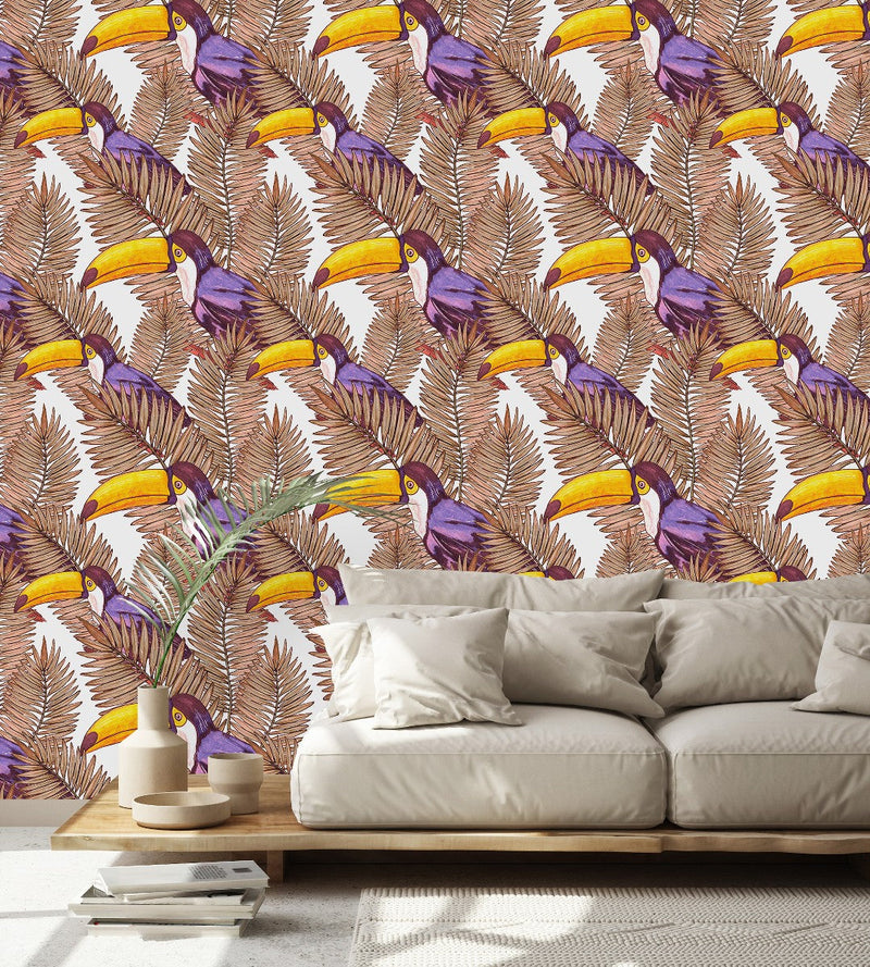 Toucan Pattern Wallpaper