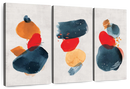 Watercolor Blotches Canvas Set Wall Art