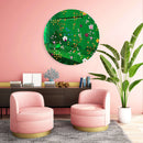 Lovely Field Flowers Printed Mirror Acrylic Circles