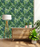 Elegant Exotic Leaves Wallpaper
