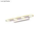 DecorBites™ Oblong Bathroom LED Vanity Light Acrylic 4/6 Lights Simplicity Wall Mounted Mirror Lighting in Warm/White