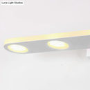 DecorBites™ Oblong Bathroom LED Vanity Light Acrylic 4/6 Lights Simplicity Wall Mounted Mirror Lighting in Warm/White