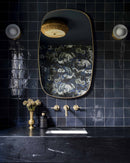 Oblong Brass Mirror - Modern Rectangle Mirror