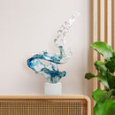 Wave Sculpture in Transparent in Blue // Large // TOP ONLY