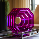 Octagonal Sculpture | Magenta