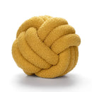 Off-white boucle knotted circle throw pillows bedroom decor