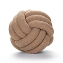 Off-white boucle knotted circle throw pillows bedroom decor