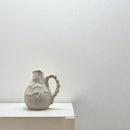 Off-white handmade irregular grain ceramic pitcher vase living room