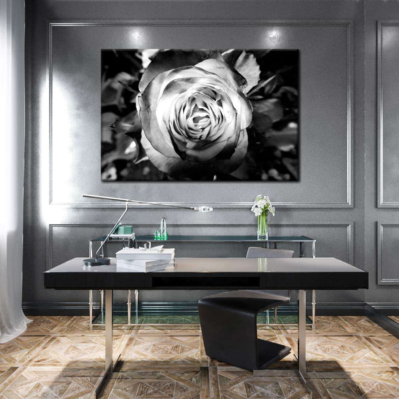 Monochromatic Rose Wall Art