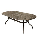 Outdoor Modern Aluminum 95-in Large Oval Patio Dining Table