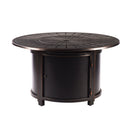 Aluminum 44-in Round Propane Fire Table with Beads, Covers and Lid