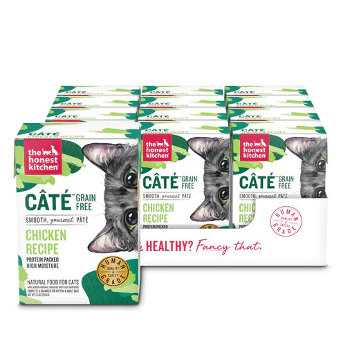 The Honest Kitchen - Cat Food Grain Free Chicken Pate (Pack of 12x 5.5 Oz)