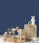 Blue Wallpaper with Waves