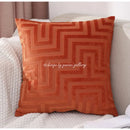 Olive and dark green geometric jacquard throw pillowcase living room