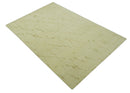 Olive and Gold Modern Abstract Design Hand loom 6x9 wool and Art silk Area Rug